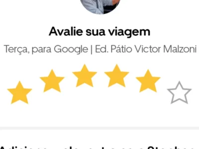 Uber lança avaliação de 6 estrelas exclusiva no Brasil