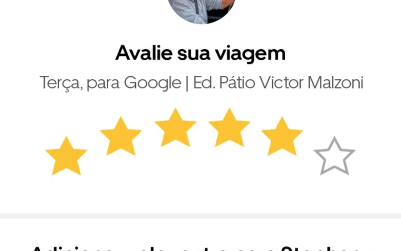 Uber lança avaliação de 6 estrelas exclusiva no Brasil
